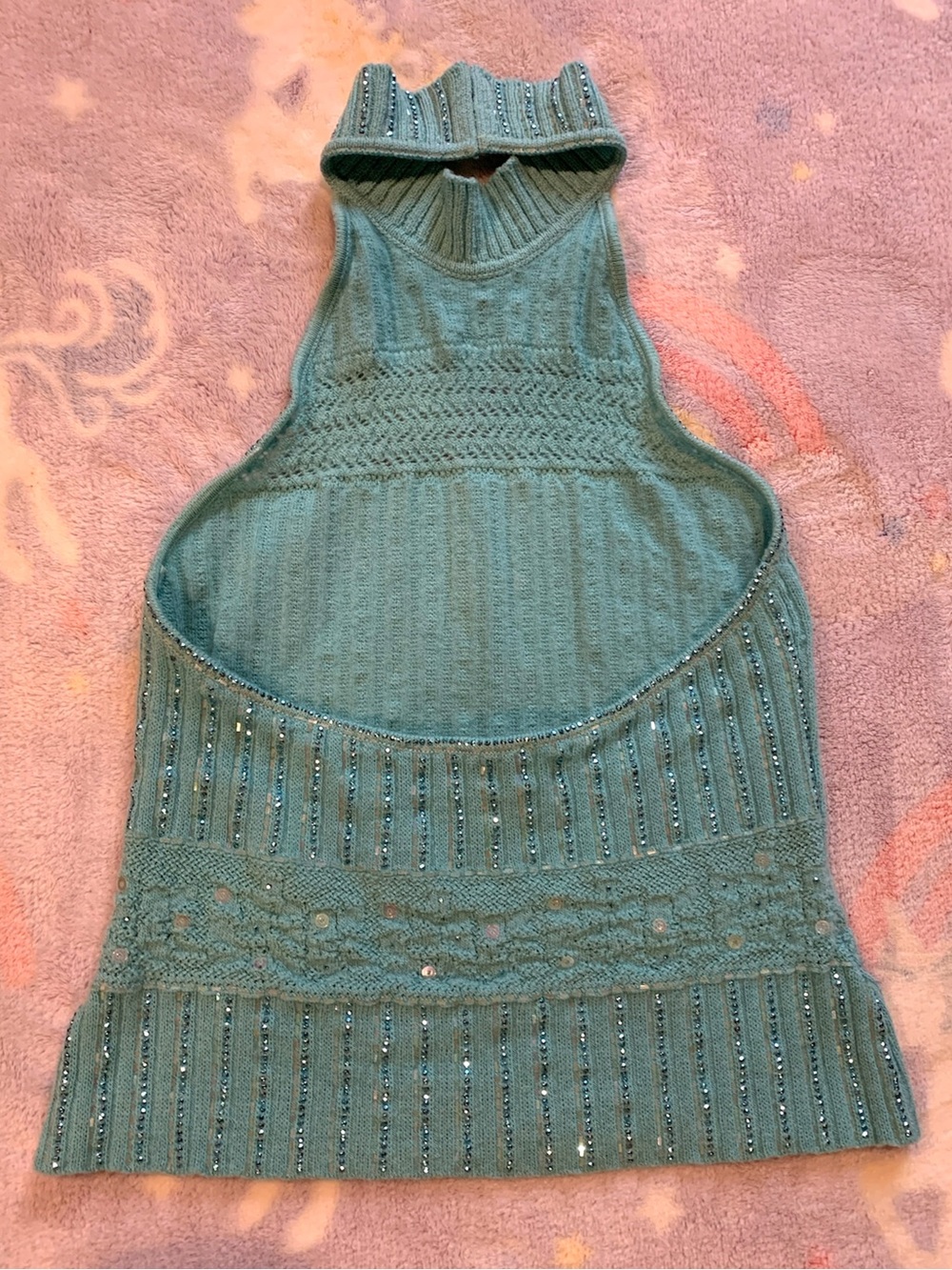 Spring 2003 St. John Evening Beaded Knit Halter Top - Picture 3 of 11